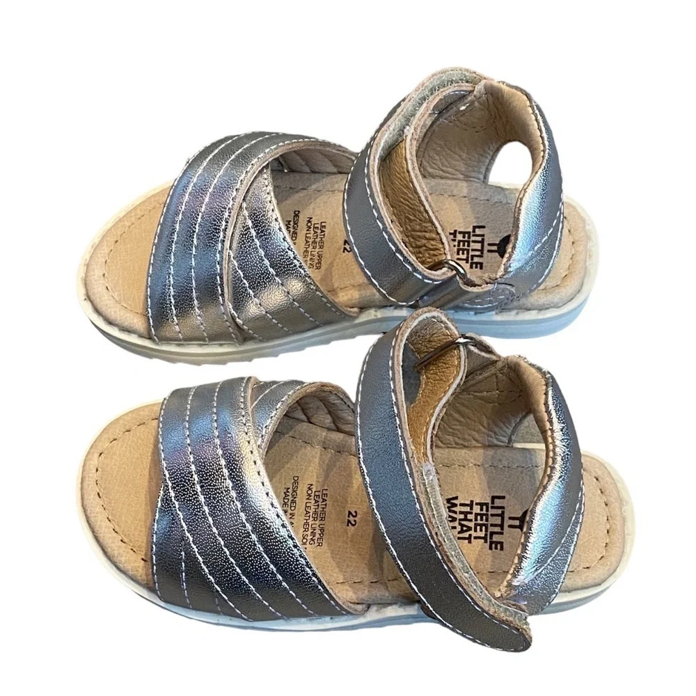 Old Soles Girls Silver Sandals BNIB